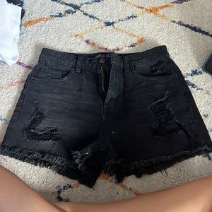 Wild fable black stretchy jean shorts